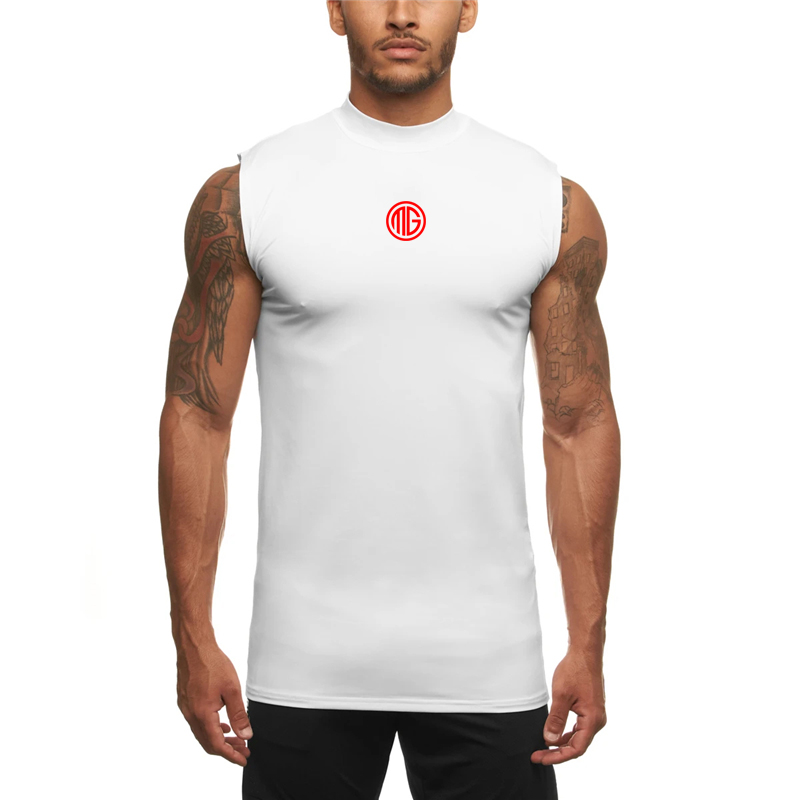 Sleeveless Undershirt - Summer Mens Dry Compression Vests Tight