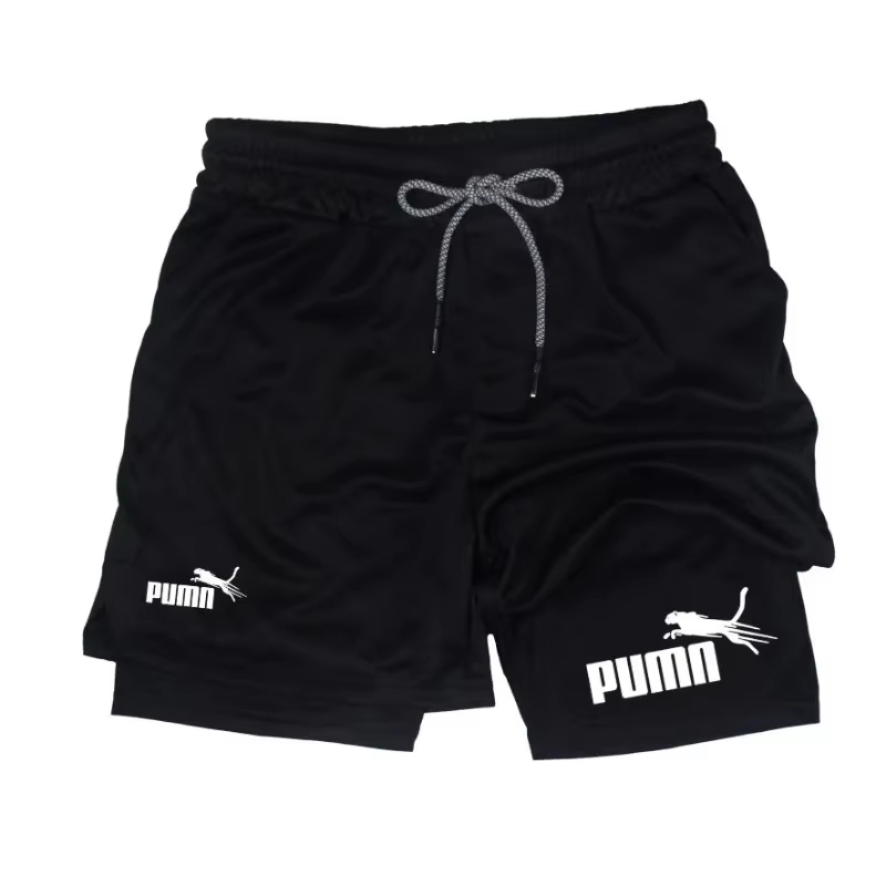 Compression Shorts Athletes - Men's summer breathable 2-in-1 double-layer compression