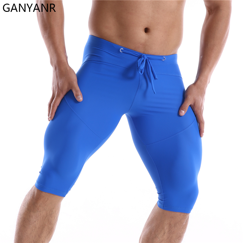 GANYANR Running Tights Men Com - Compression Shorts Athletes 评论和价格