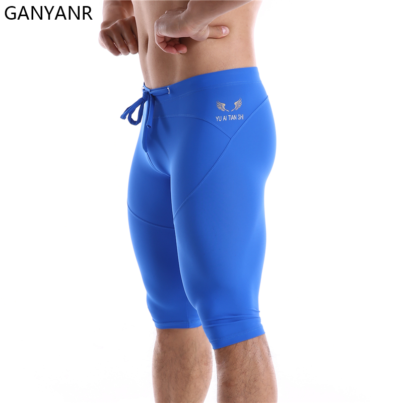 GANYANR Running Tights Men Com - Compression Shorts Athletes 评论和价格