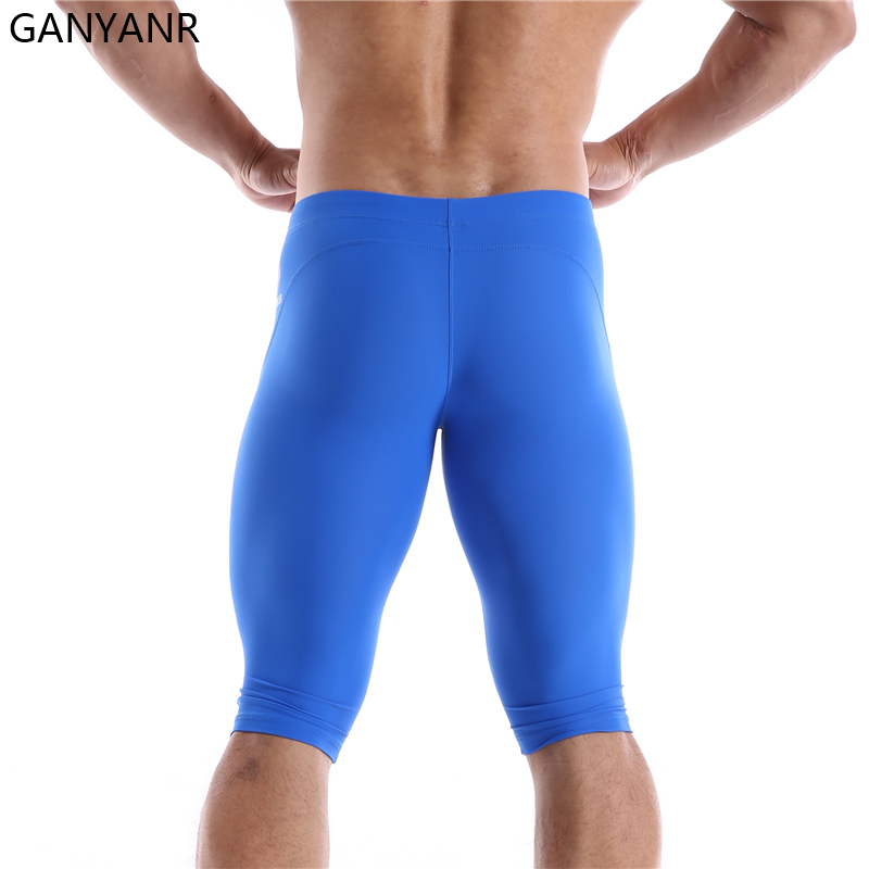 GANYANR Running Tights Men Com - Compression Shorts Athletes 评论和价格