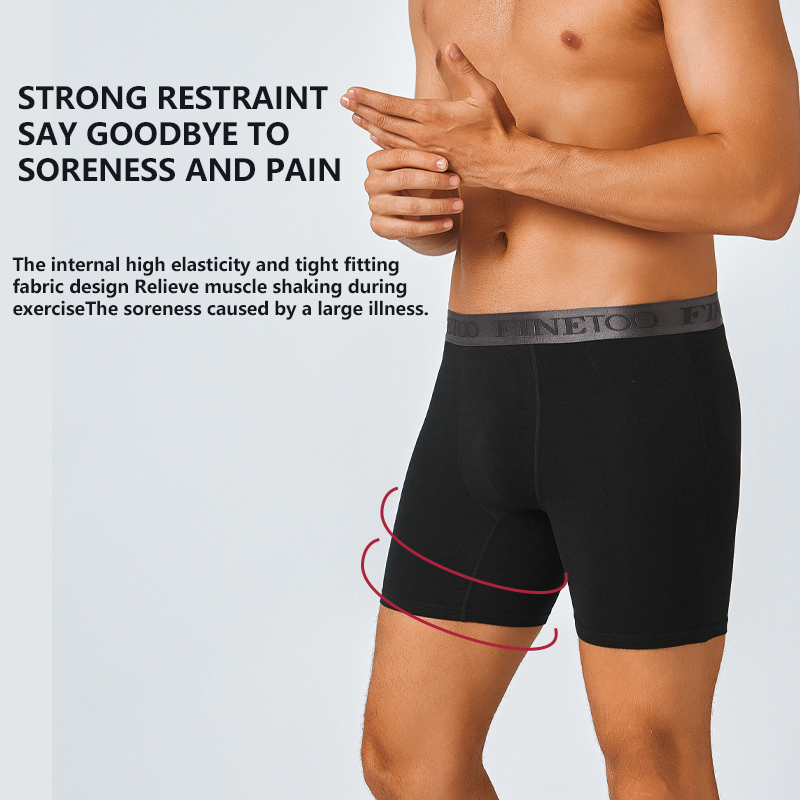 2pcs Cotton Long Boxers For Me - Boxer Brief Pack Cotton 评论和价格