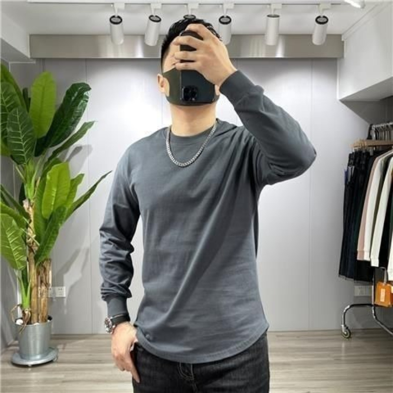 Mens Fall Heavy Weight Pure Co - Undershirt Crew Neck 评论和价格