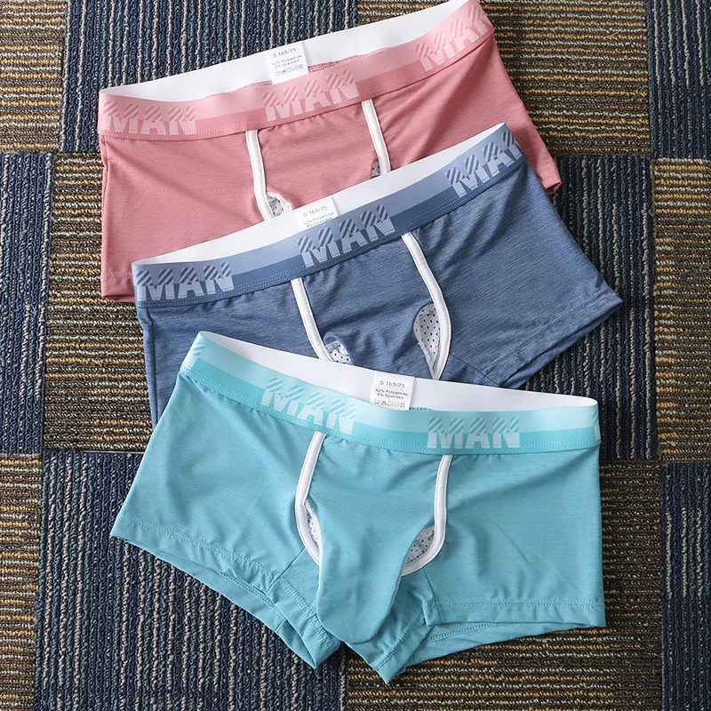Men's Ice Silk Boxer Briefs, B - Mesh Sport Boxer 评论和价格