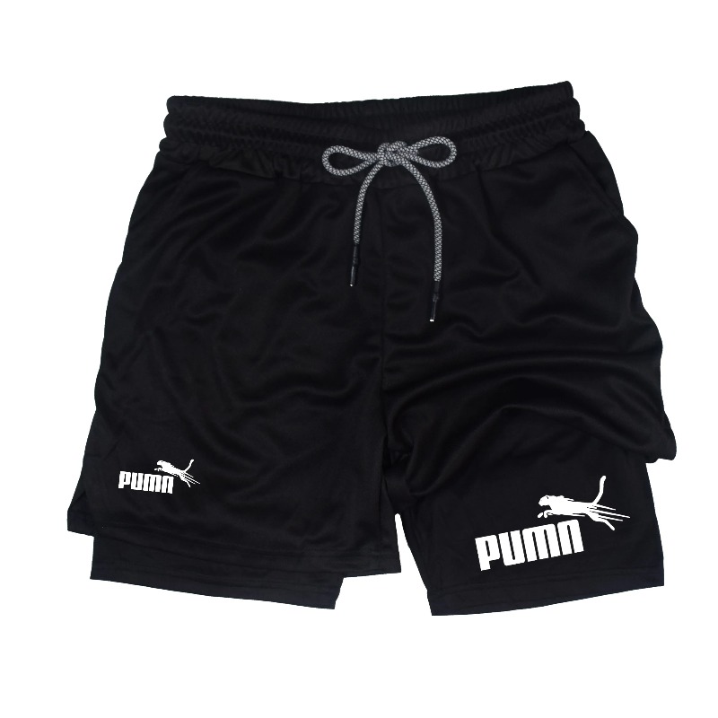 Summer Breathable Two-in-one D - Compression Shorts Athletes 评论和价格