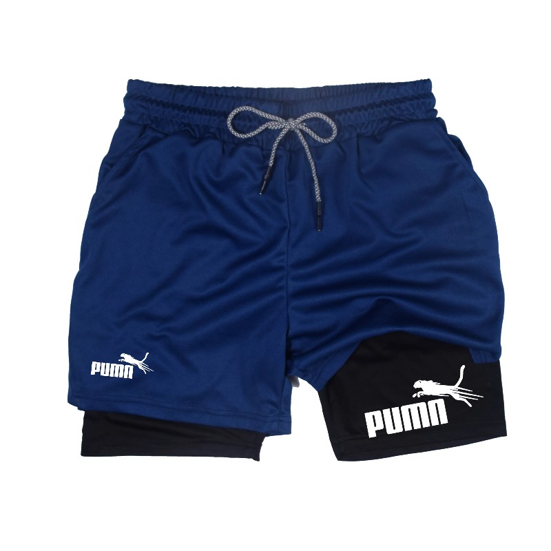 Summer Breathable Two-in-one D - Compression Shorts Athletes 评论和价格