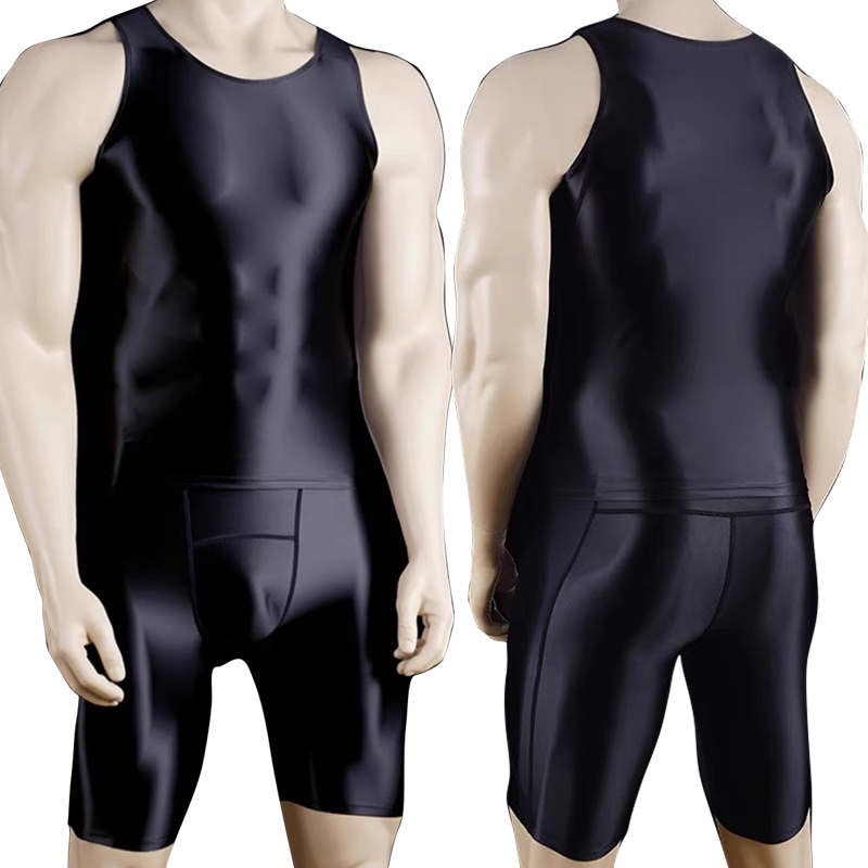 Men Thin Fitness vest Tights s - Compression Shorts Athletes 评论和价格
