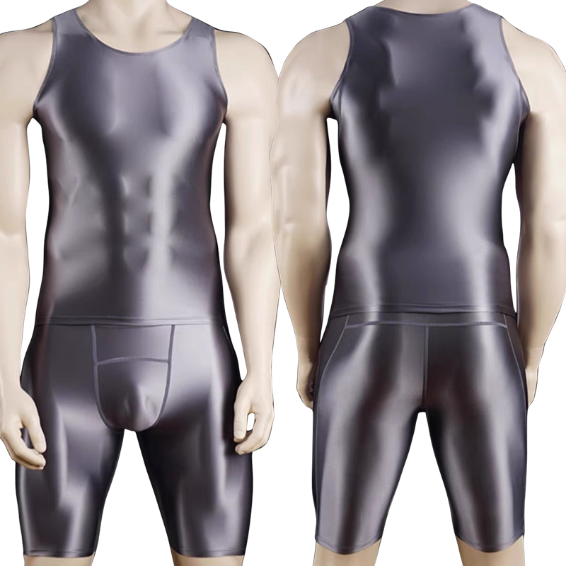 Men Thin Fitness vest Tights s - Compression Shorts Athletes 评论和价格