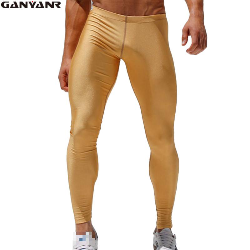 GANYANR Running Tights Men Com - Compression Long Pant 评论和价格