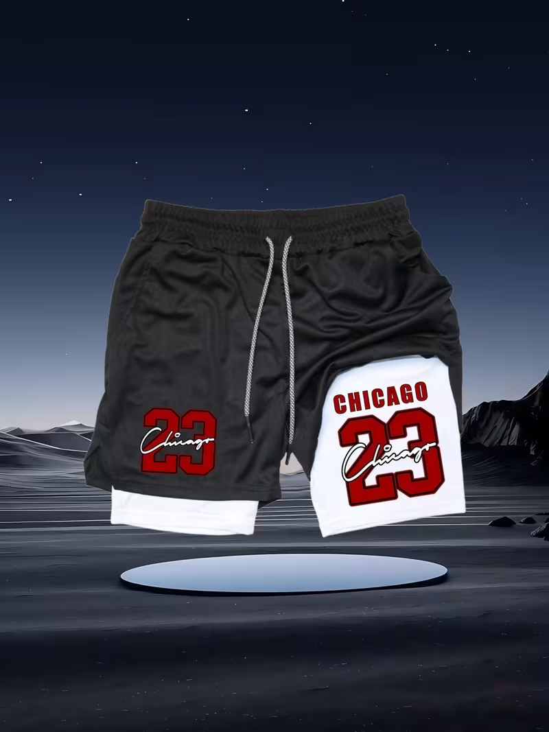 2026 New Men's Quick-Dry Doubl - Compression Shorts Athletes 评论和价格