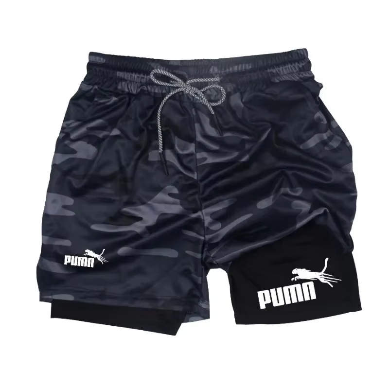 Men's summer breathable 2-in-1 - Compression Shorts Athletes 评论和价格