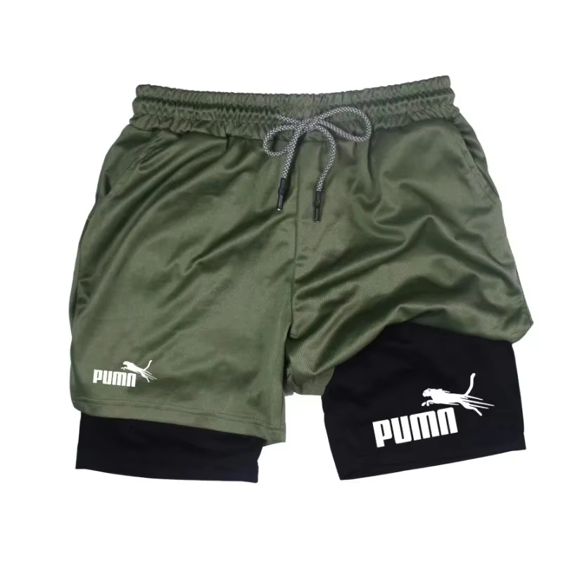 Men's summer breathable 2-in-1 - Compression Shorts Athletes 评论和价格