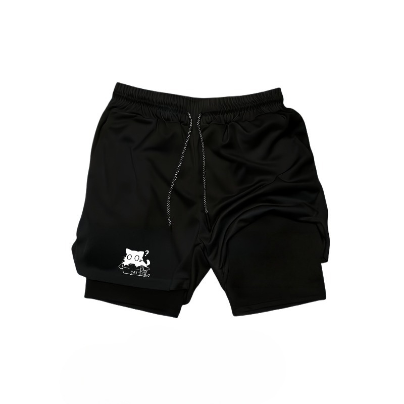 Quick Drying Breathable 2-in-1 - Compression Shorts Athletes 评论和价格