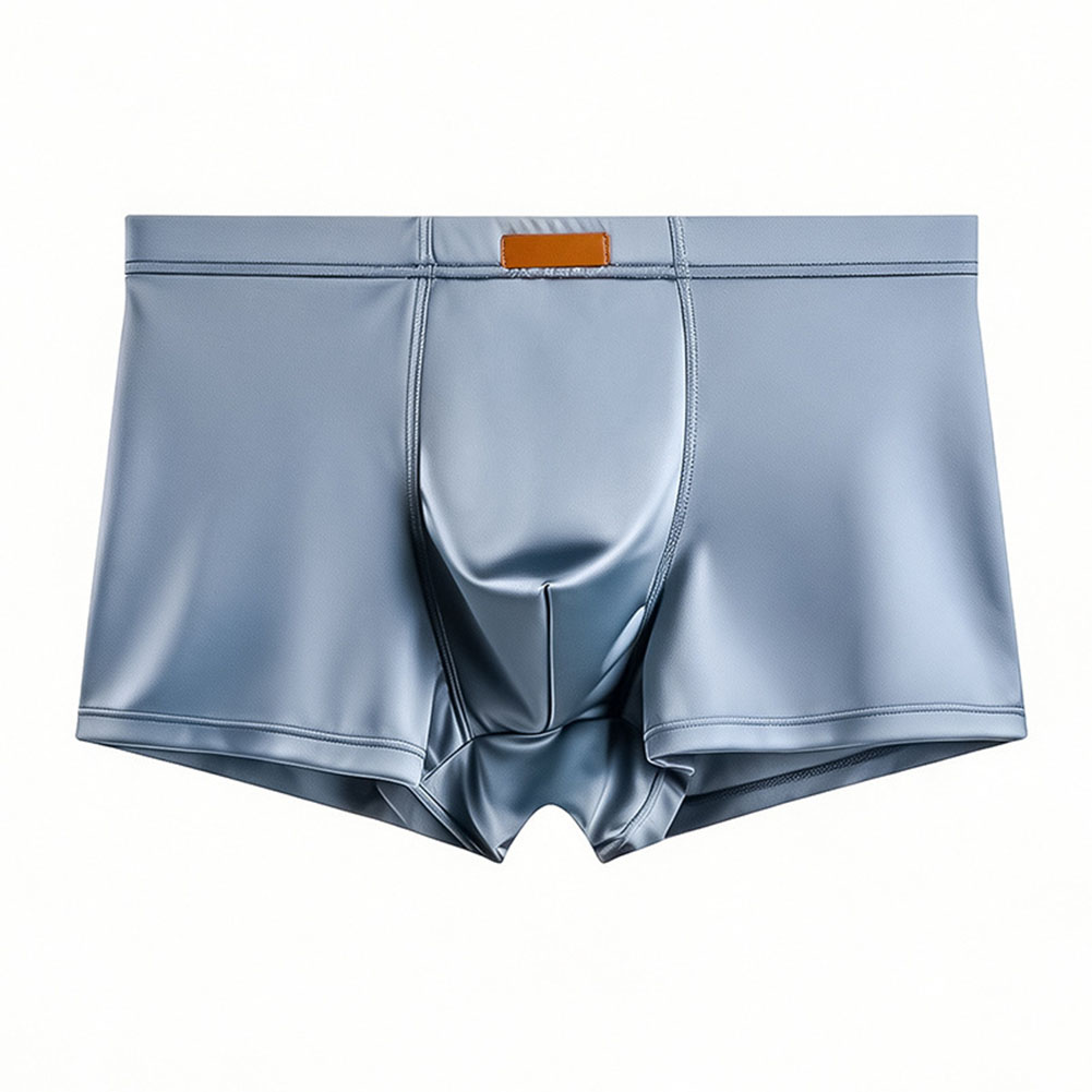 Men Ice Silk Satin-like Boxer  - Trunk Breathable Men 评论和价格