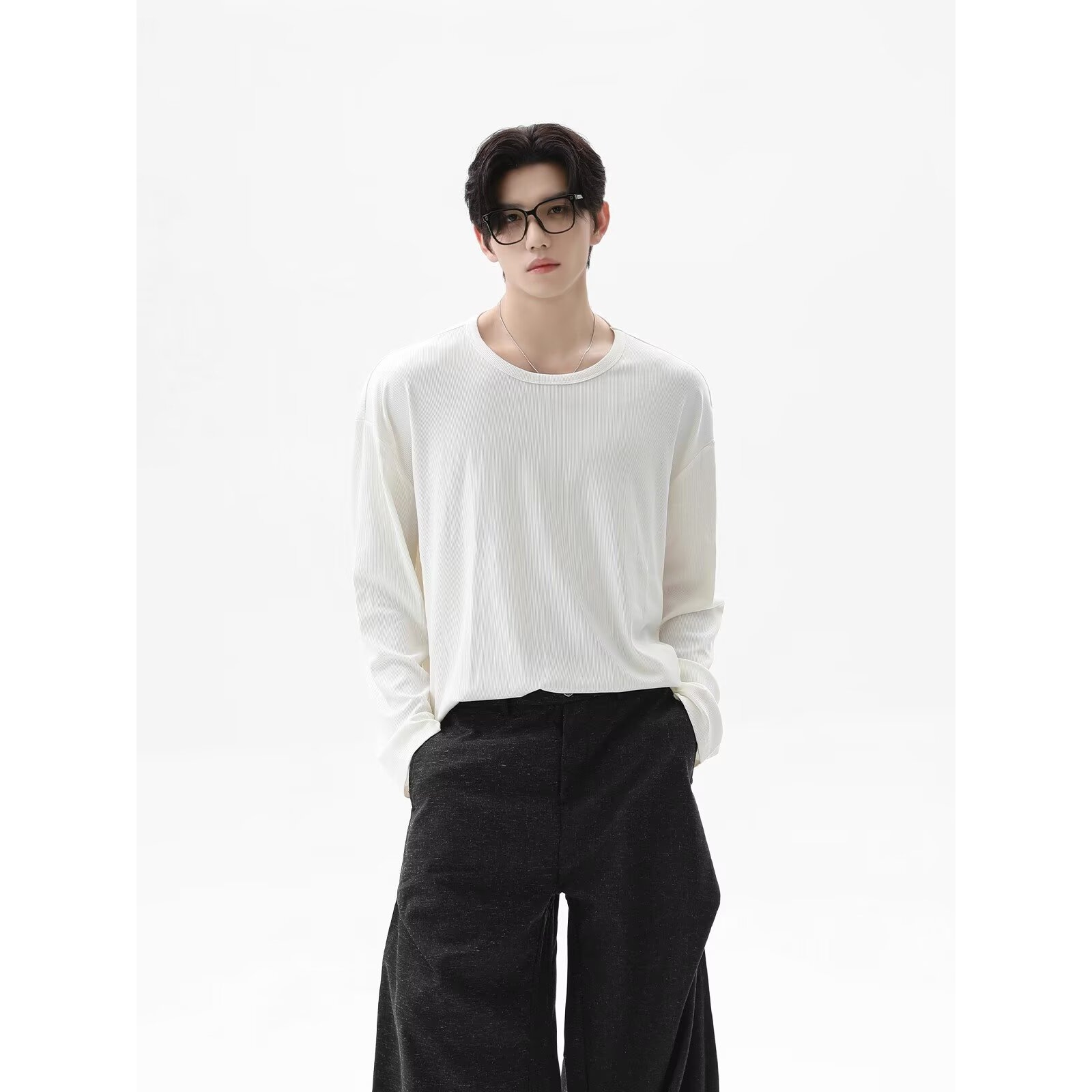2026 Autumn New Texture Long S - Undershirt Crew Neck 评论和价格
