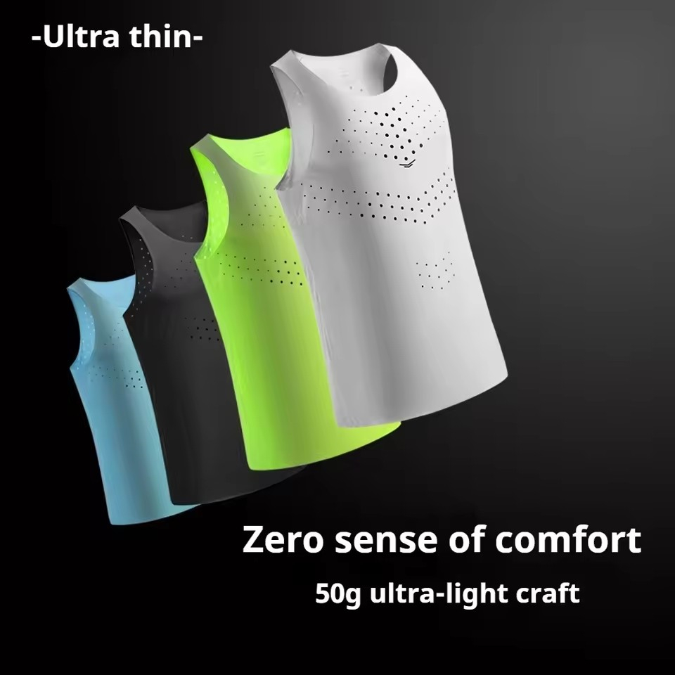 Mens Lightweight Running Vests - Sleeveless Undershirt 评论和价格