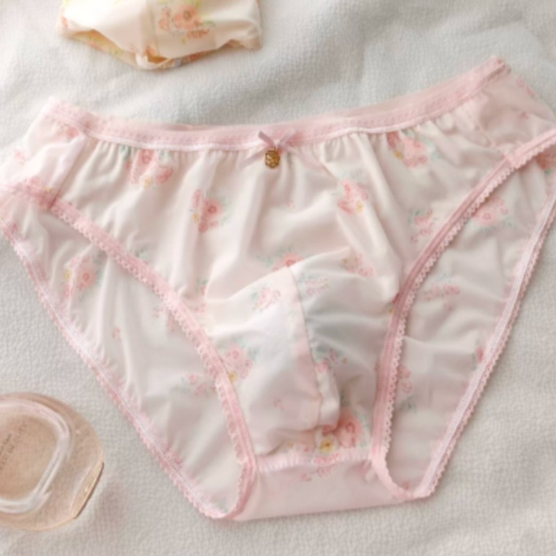 Japanese New Sweet Floral Bow  - Boxer Brief Pack Cotton 评论和价格