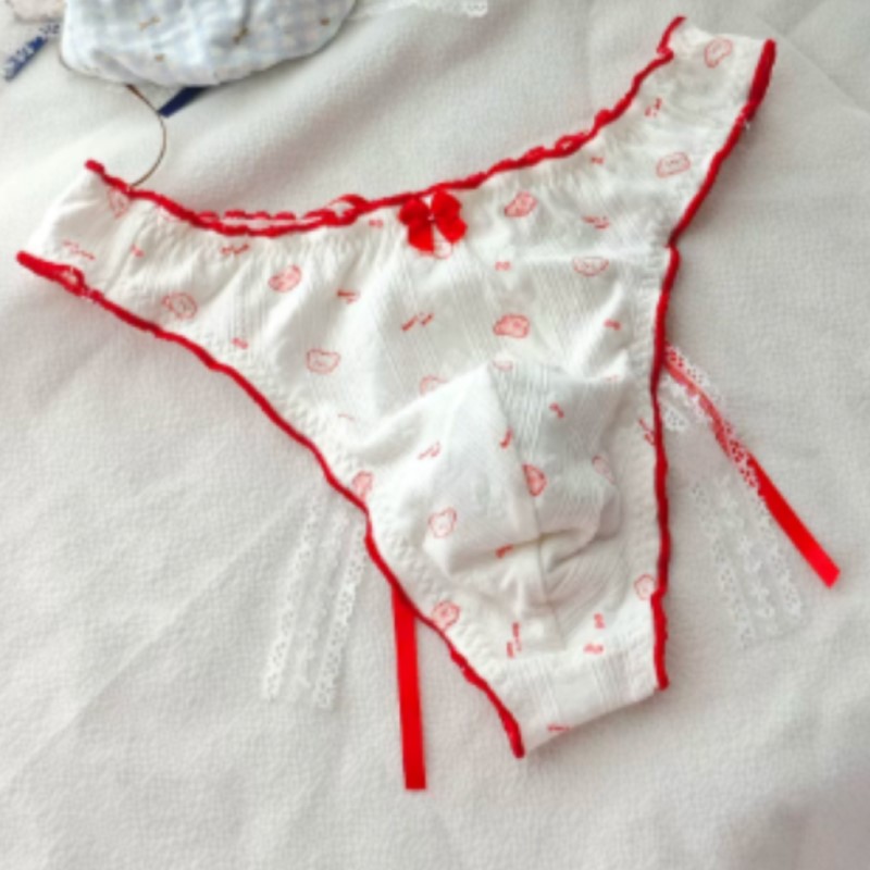 Japanese New Sweet Floral Bow  - Boxer Brief Pack Cotton 评论和价格