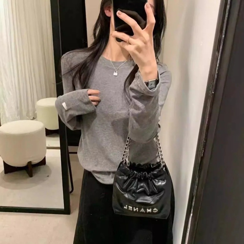 Women Crew Neck Long Sleeve To - Undershirt Crew Neck 评论和价格