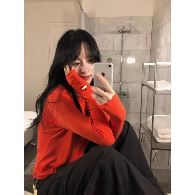 Women Crew Neck Long Sleeve To - Undershirt Crew Neck 评论和价格