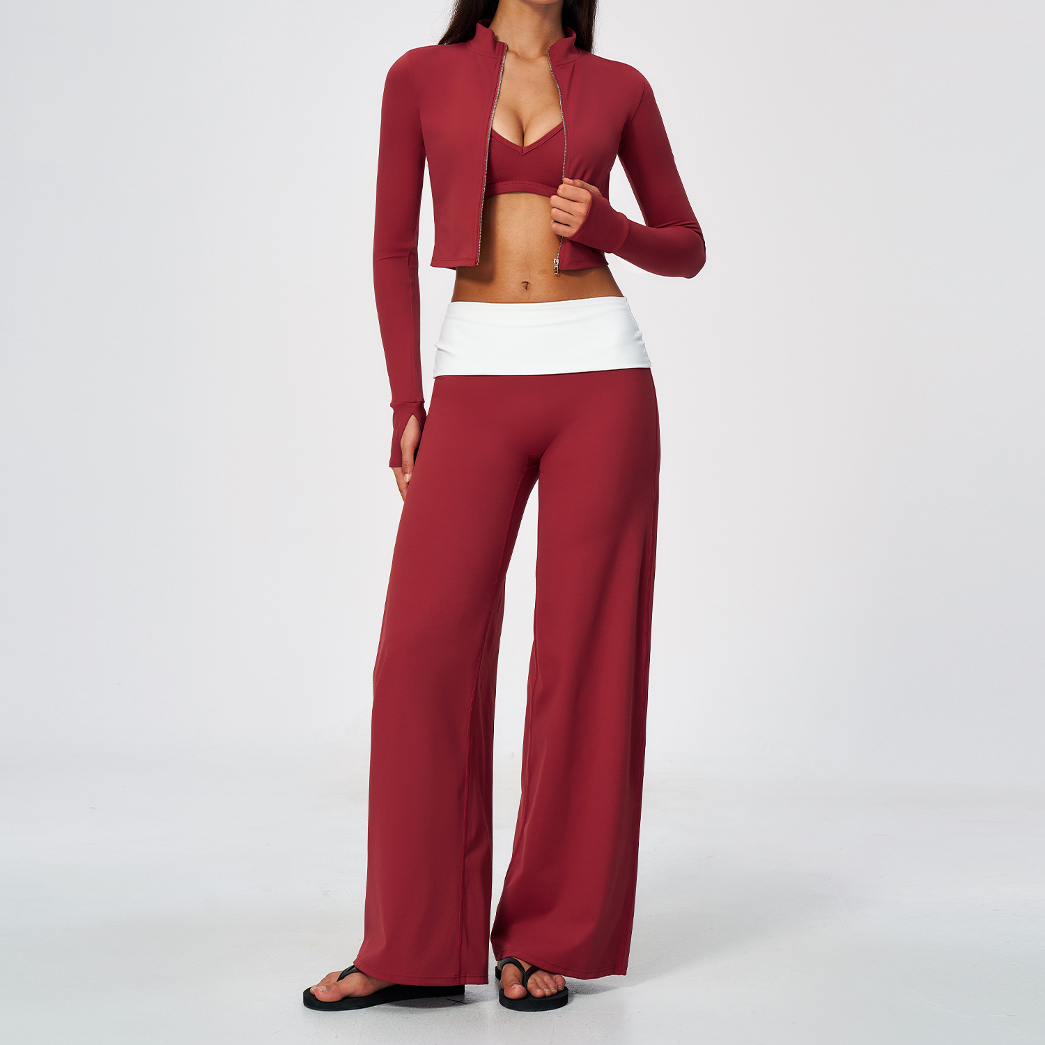 Women's 3 Piece Yoga Set Long  - Compression Long Pant 评论和价格