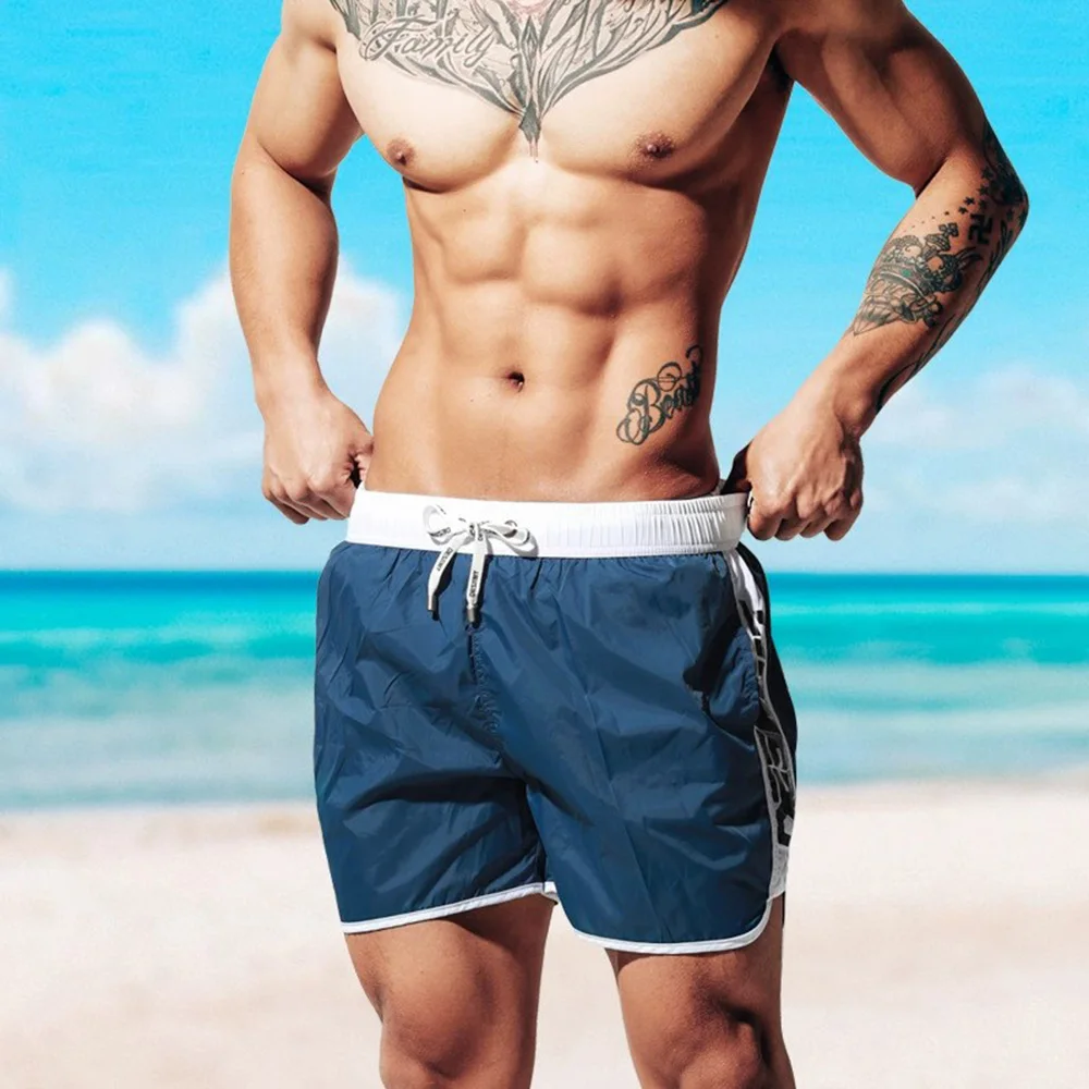 New Men's Swimsuit Shorts Beac - Bamboo Fiber Trunk 评论和价格
