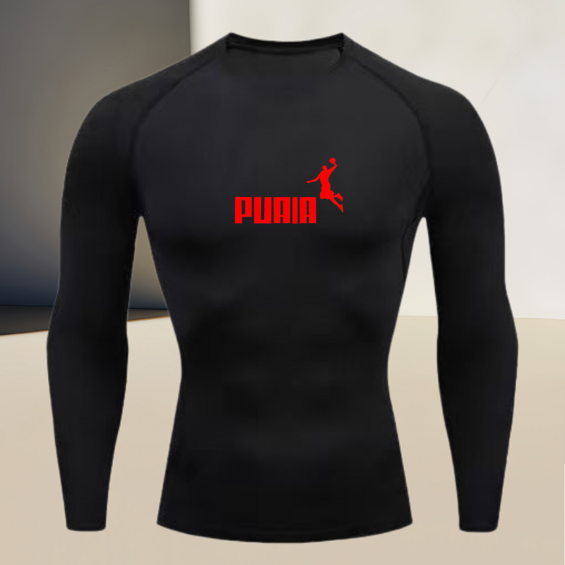 Men's long sleeved round neck  - T Shirt Tight Fit 评论和价格