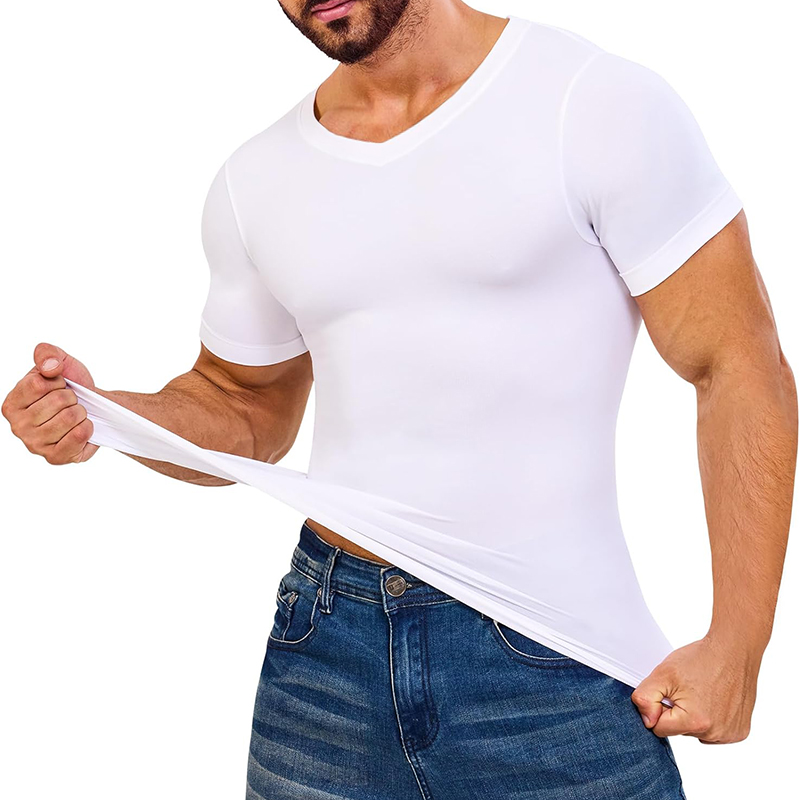 Men V Neck Compression Shirts  - Undershirt Crew Neck 评论和价格